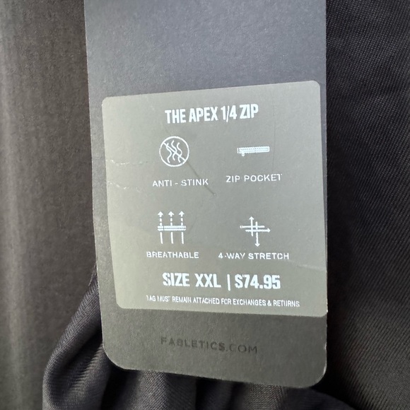 NWT Men’s Fabletics Performance Pullover size XXL (2XL) - Picture 3 of 6